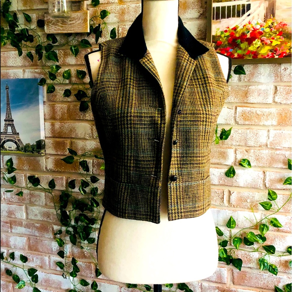 Wool tweed vintage GAP vest